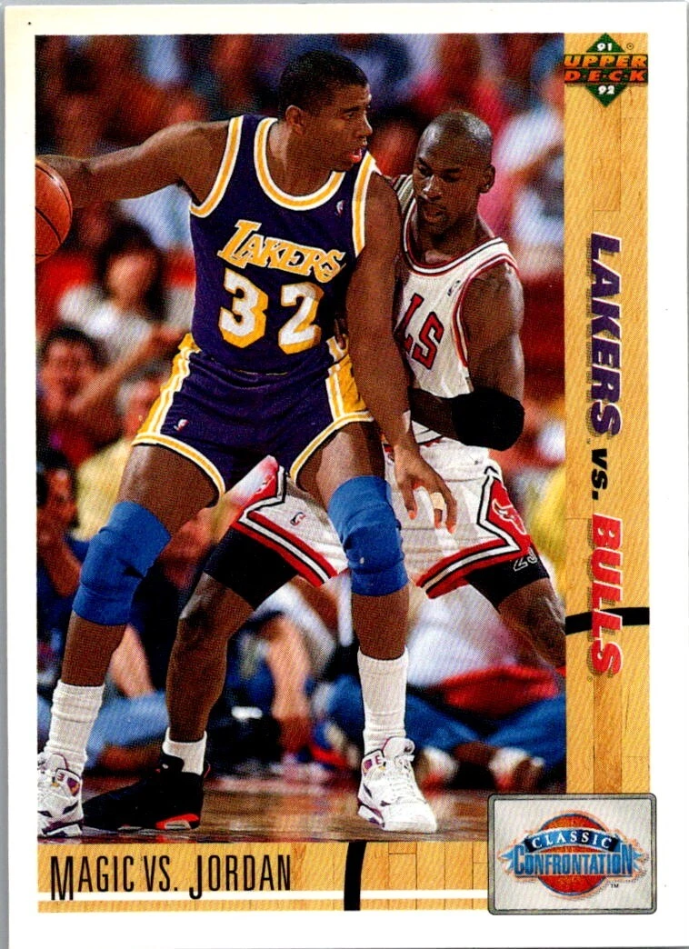 1991 92 Upper Deck Magic vs. Jordan Los Angeles Lakers Chicago