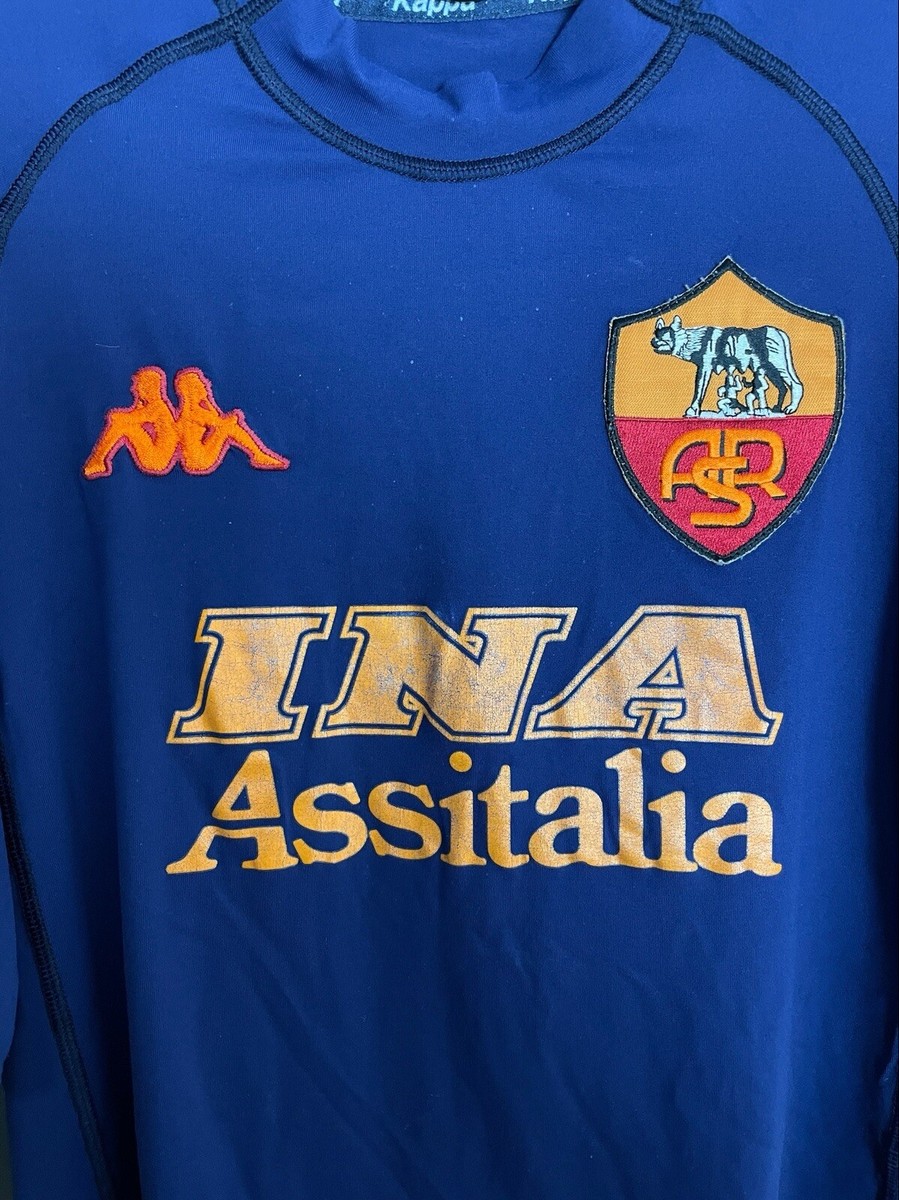 AS ROMA 2000/2001 THIRD FOOTBALL SHIRT KAPPA VINTAGE JERSEY SIZE L