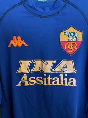 Roma Home Maillot de foot 2000 - 2001. Sponsored by INA Assitalia