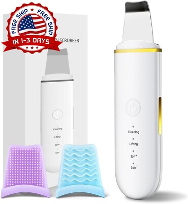 Depurador De La Piel Facial Espatula De Limpieza Profunda Ultrasonica Peeling