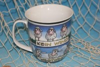 "HöSti - Becher Kaffeebecher Aus Porzellan\"Windrichtung - Schafe\" 400Ml Tasse"