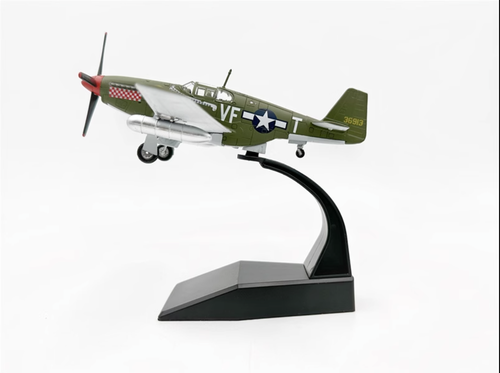 AMER WWII USAF P51B Mustang Shangri-La 336th Fighter Squadron 1/72 Diecast Model - Picture 6 of 11