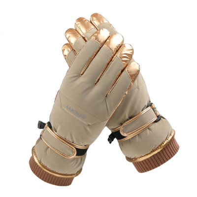 Zonbailon Windproof Plush Thick Anti-slip Touchscreen Gloves for Skiing Riding