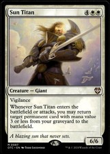 Sun Titan 87 Outlaws Thunder Junction MTG M/NM Rare Collector Card 2024
