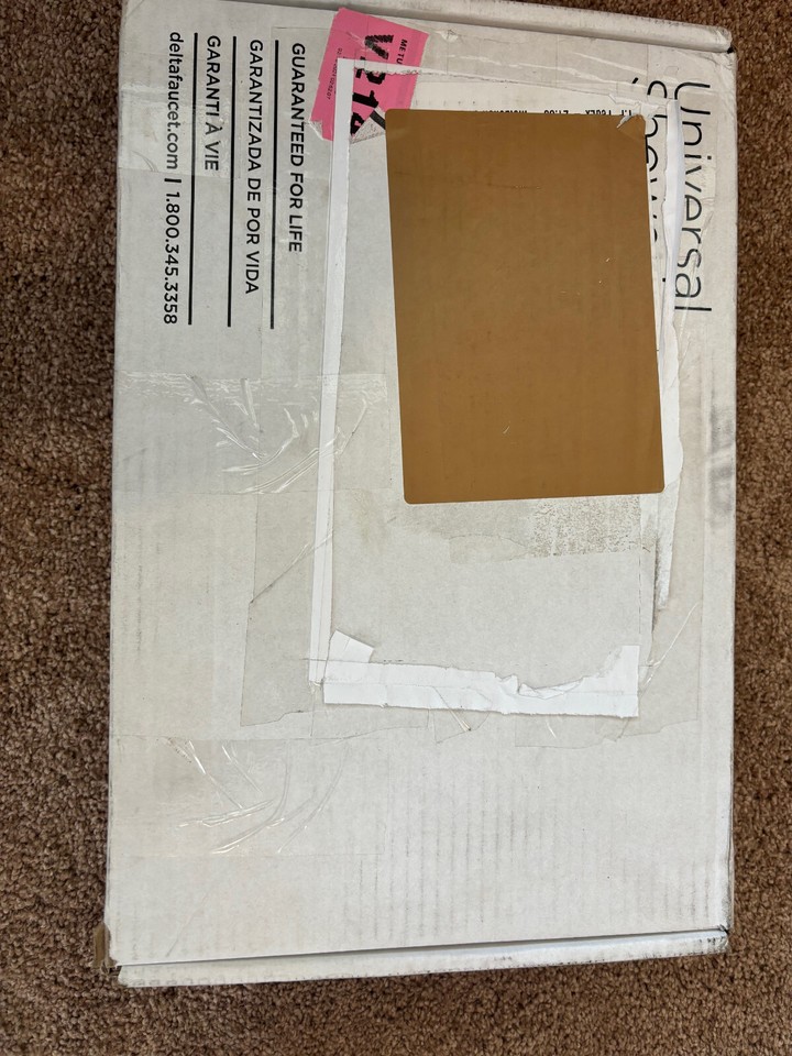 Delta 75527CZ Universal Showering Modern Rain Shower Head & Hand