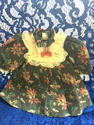 Robe Soie Pour Poupée Ancienne Robe De Représentation