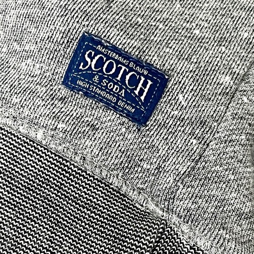 Scotch & Soda Sweatshirt Size Large L Long Sleeve Mens Grey Turquoise Amsterdam - Picture 6 of 10