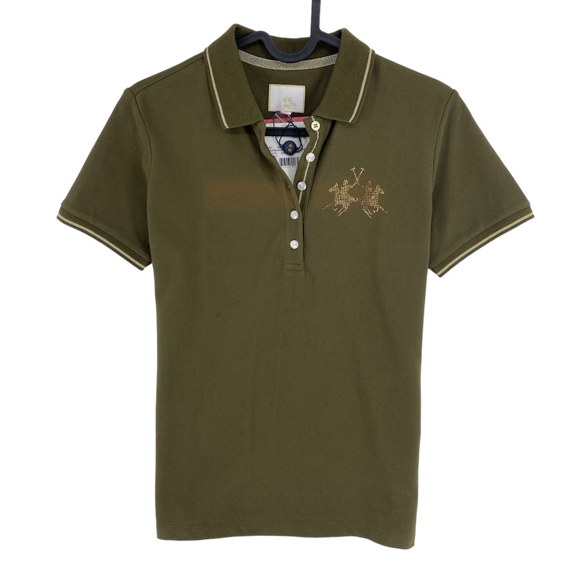 Polo Camicie Martina La Martina Polo Shirt Verde Piquè Stretch