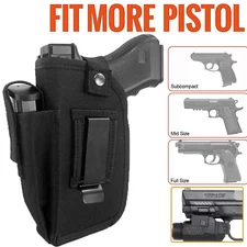 Tactical Right/Left Hand IWB OWB Gun Holster Car Holder for Gun with Laser/Light