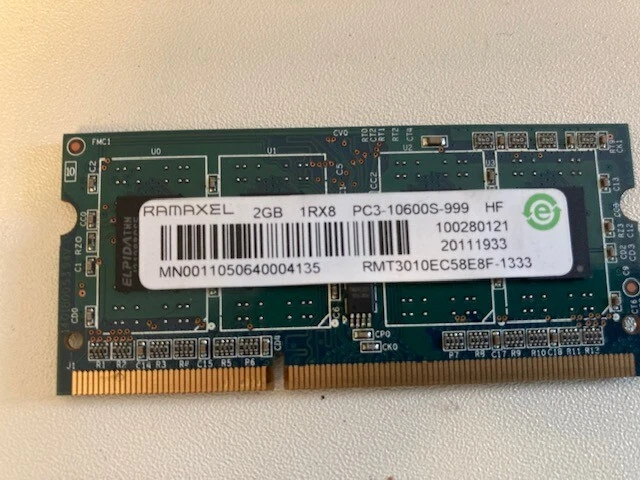 4GB RAM Kit 2x2GB PC3-10600 DDR3 204-pin SO-DIMM iMac Laptop Etc. Ramaxel - Image 3 of 4