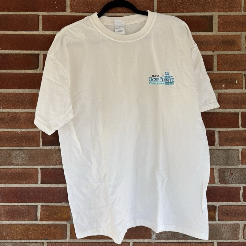 Marriott Ocean Pointe Vtg T-Shirt White Sz XL A3608