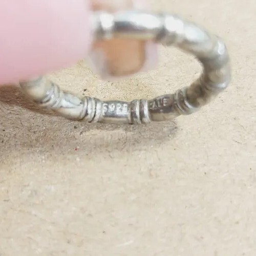 Pandora ALE Sterling Silver stackable Ring Size 5… - image 3