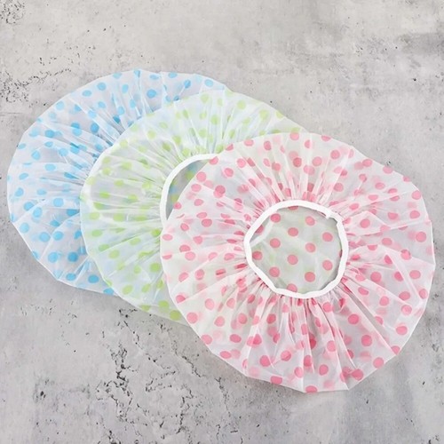 Dustproof Shower Cap Fume Prevention Dry Hair Cap Sanitary Hat Household - Afbeelding 5 van 18
