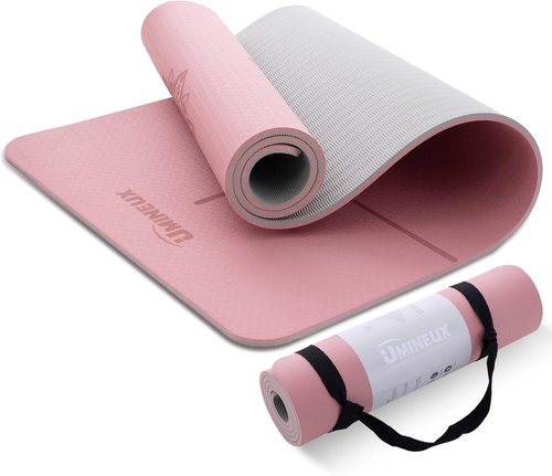 Yoga Mat Extra Thick 1/3'' Non Slip Yoga Mats for Women Eco Friendly TPE Fitness