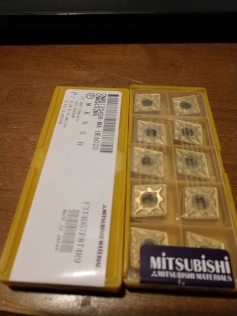 1 Box Of 10 Mitsubishi Carbide Inserts CNMG 432 MA UE6020