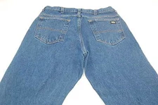Key Men's 33 x 30 (TAGGED 34x30) Relaxed Denim Jeans - Cut Hem #R301