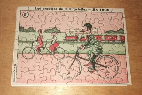 PUZZLE RADSPORT FAHRRAD FAHRRAD FREUDE GESUNDHEIT FREIHEIT! UM 1930 - Bild 2 von 2