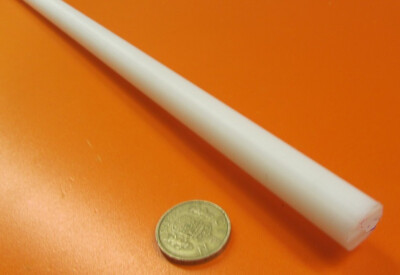 Barres Rondes En Nylon 66 Naturel - Diamètre 1 Pouce, Longueur 12 Pouces, Lot De 2 - Neuf