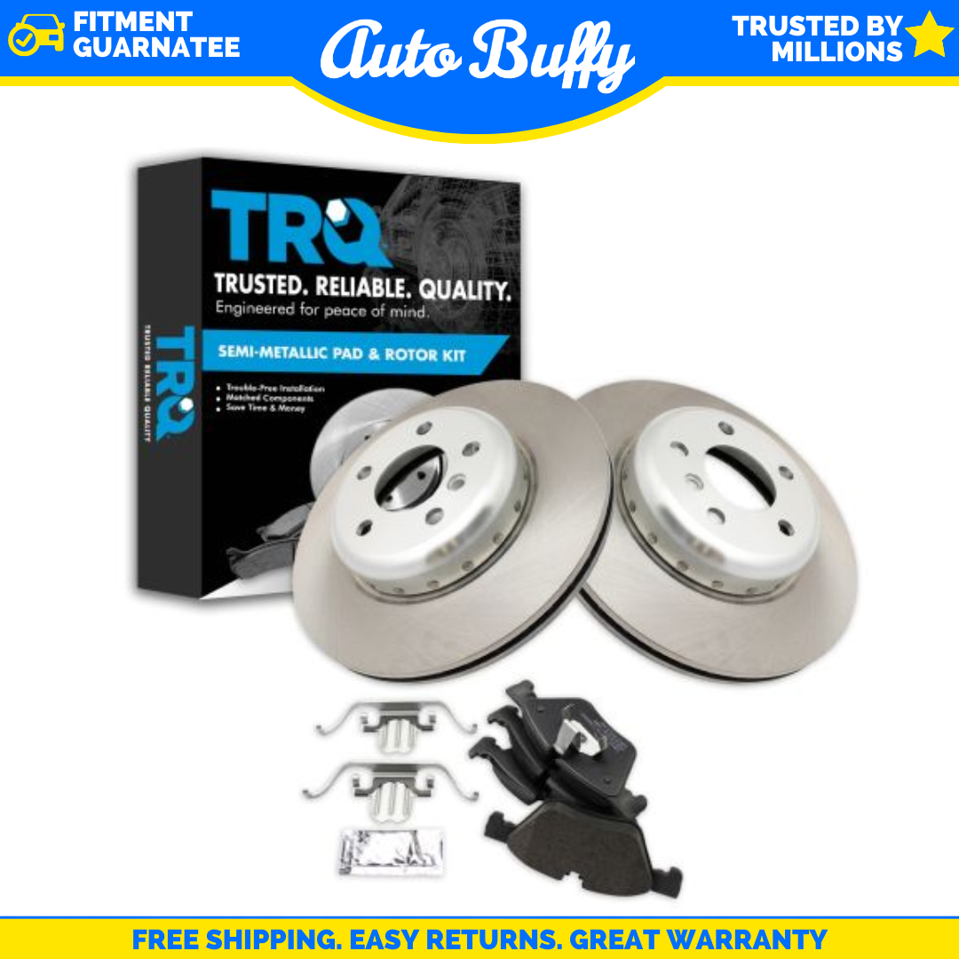 TRQ Front Brake Pad & Rotor Kit Fits 20112016 BMW 528i 191213194126 eBay
