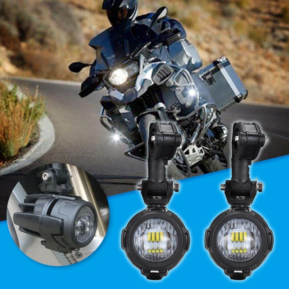 Faros antiniebla LED auxiliares de conducción para BMW K1600 R1200GS R1100GS F800GS Foto 3 de 4