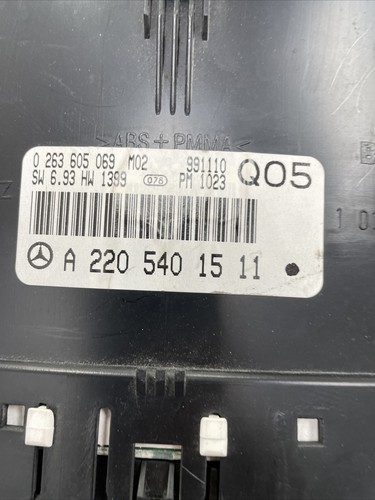 00-06 Mercedes W220 S500 CL500 Instrument Cluster Speedometer 2205402447 OEM - Picture 5 of 7