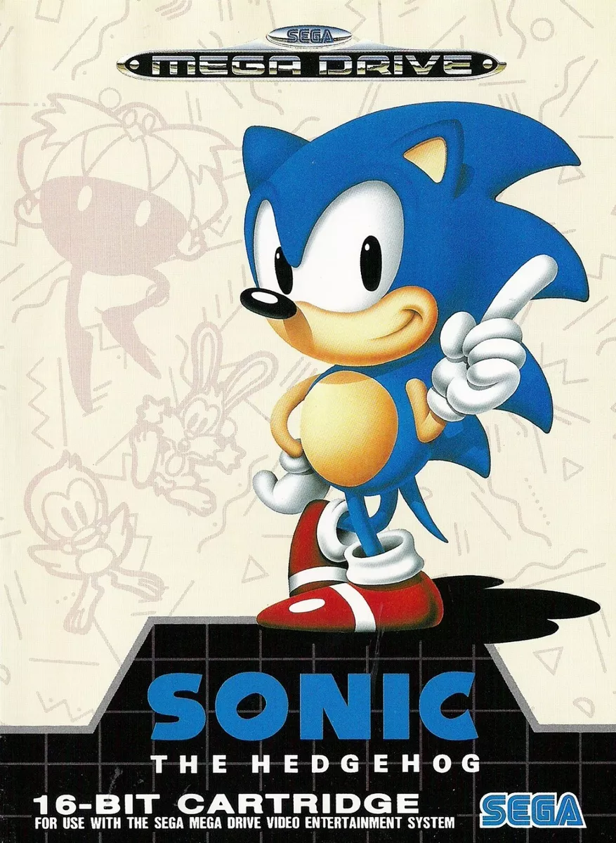 Classic Sonic The Hedgehog Art Print