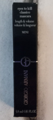 Giorgio Armani Eyes To Kill Classico MASCARA 4mL / 0.13oz Travel Mini NIB