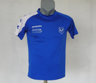 Eidsvold Turn Fotball Training Jersey Diadora Blue Shirt Size Boys