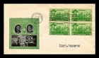 Dr Jim Stamps 1c Navy Heroes Block First Day Cover Ioor Cachet