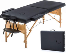 Massage Bed Portable Massage Table 24 Inch Wide Lash Bed Height Adjustable 2 Fol