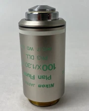 Nikon Plan Fluor 100X 1.30 Oil Ph3 DLL WD .20 Microscope Objective