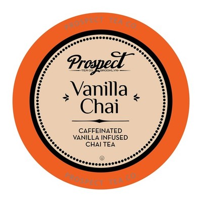 Prospect Tea Co. Caffeinated Vanilla Chai Tea Pods Compatible with K Cup Brew...