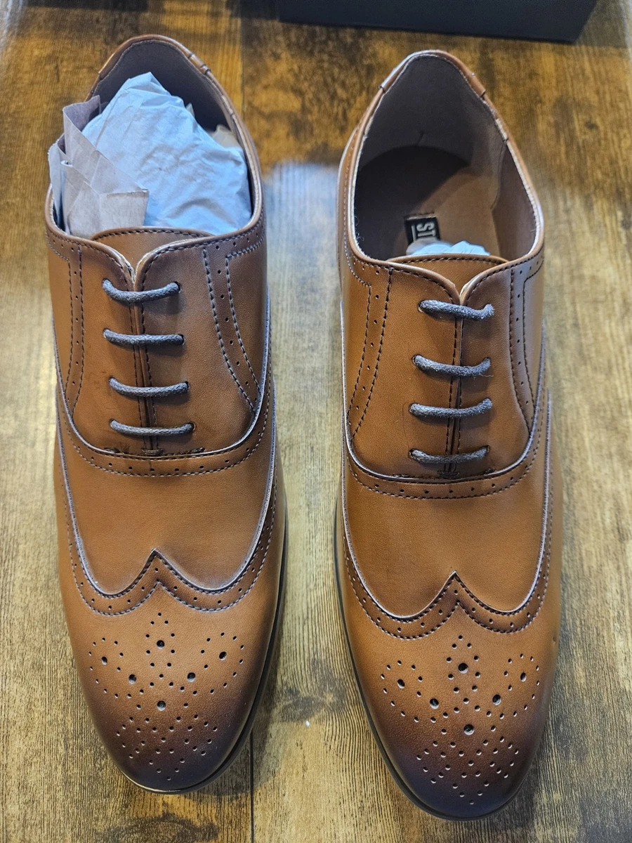 NWOT Stacy Adam’s Classic Brown Faux Leather Oxford Dress Shoes-size 6.5 21542-221_Mens-Stacy-Adams-  main image 2