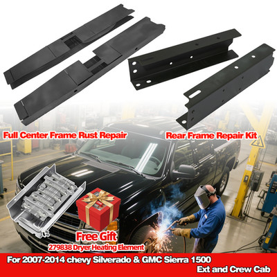 Full Center & Rear Frame Repair for 2007-2014 Chevy Silverado & GMC Sierra 1500 