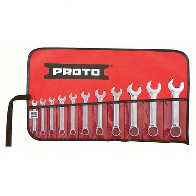 Proto J1200ES-11 11pc Short Combination Wrench Set 12-Point Full Polish