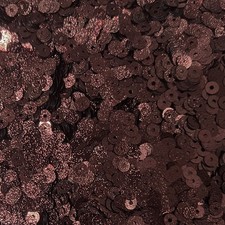 5mm Sequins Bronze Brown Metallic Embossed Texture Made in USA