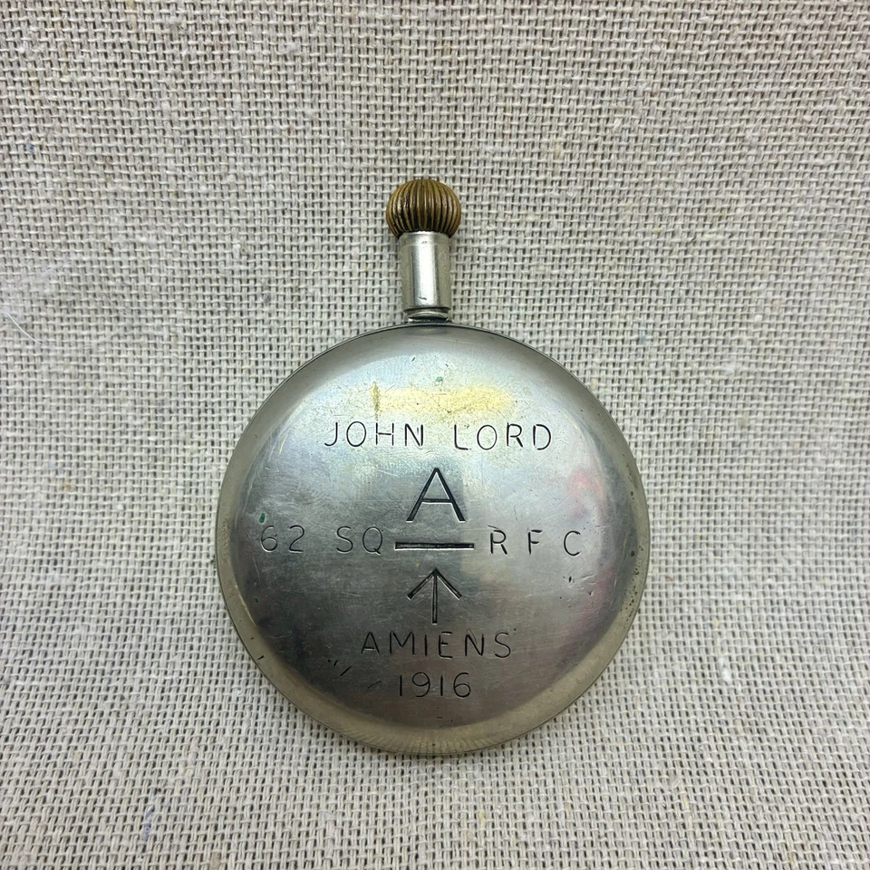 WW1 英国 RFC Mark V 军用怀表 - Electa 15 珠宝机芯 - 可正常工作 — 第 2/4 张图片