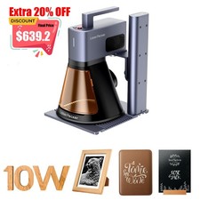 LaserPecker LP2 Plus 10W Diode Laser Engraver Cutter For Wood Acrylic 4000mm/s