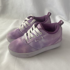 Heelys Pro 20 Kids US 13C Purple/White Tie Dye Lace-Up Sneakers w/ Wheels