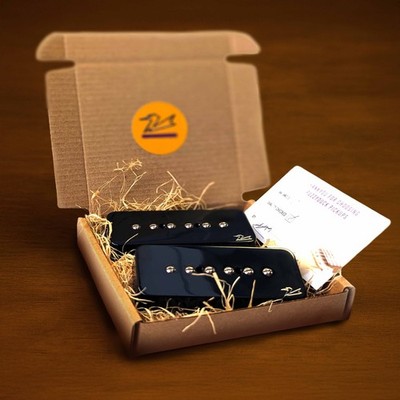 Fuzzy Duck  Alnico 5 P90 Single Coil Pickups - Silver90s   Neck & Bridge