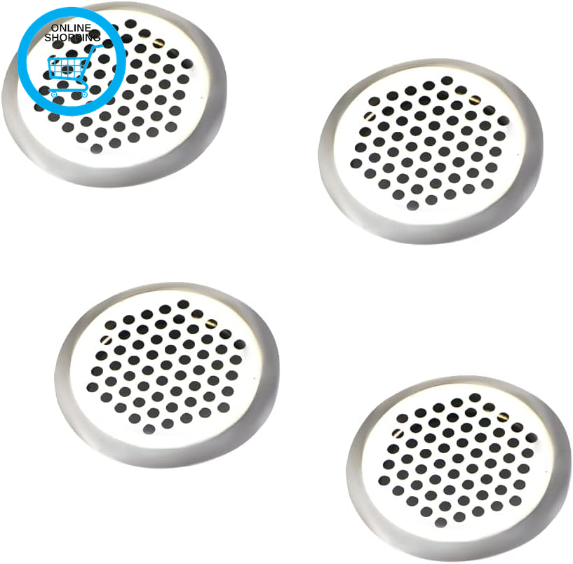 Ventilation Grille, 4 Pcs Stainless Ventilation Grilles, round Ventilation Grill