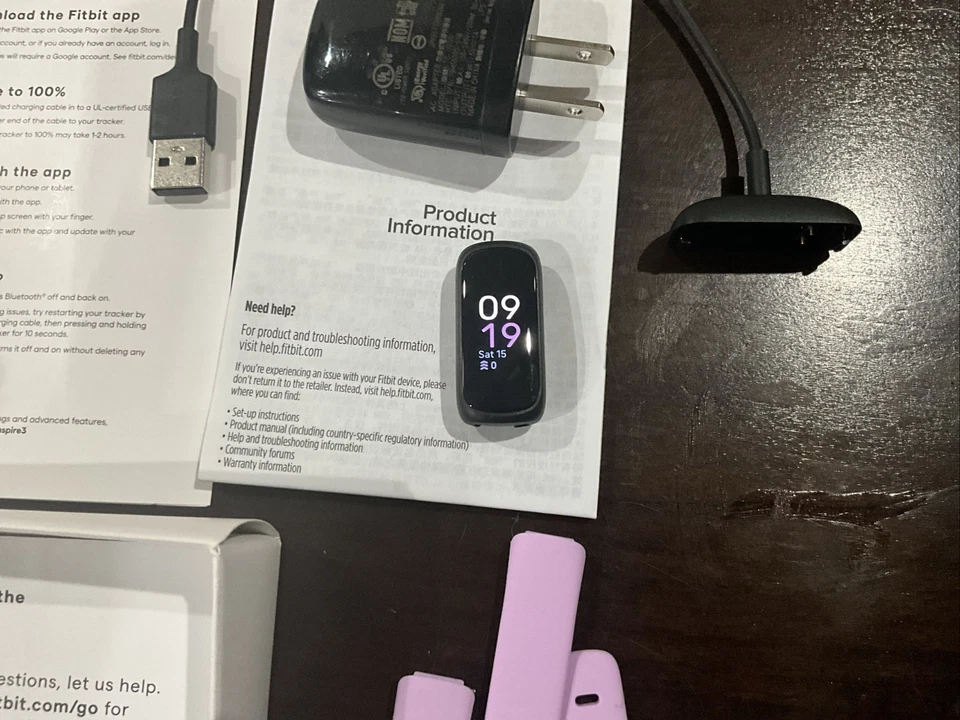Rastreador de salud y estado físico Fitbit Inspire 3 - Lila Bliss banda apenas usada sin usar Foto 4 de 4