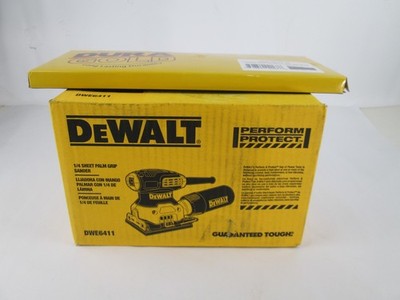 DeWalt DWE6411  1/4'' Sheet  Palm Sander New  w/ Sandpaper Open Box