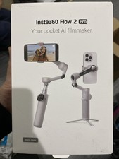 Insta360 Flow 2 Pro White AI Smartphone Selfie Stick Tripod Stabilizer Tracking
