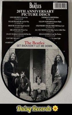 The Beatles - Get Back/Don't Let Me Down 1989 UK Ltd Ed Pic Disc w/List Card EX+