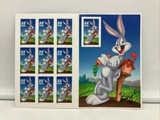 Us Stamp Booklet 1997 Bug's Bunny Looney Tunes - FREE SHIPPING