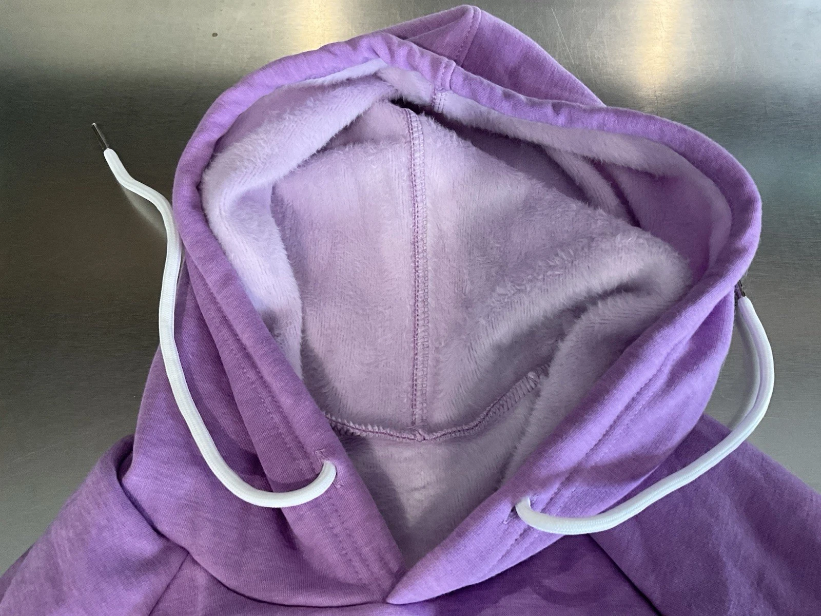 OFF WHITE The Warmy Felpa con Cappuccio Oversize Abito Panna MEDIA Ultra Morbida Calda ATL125