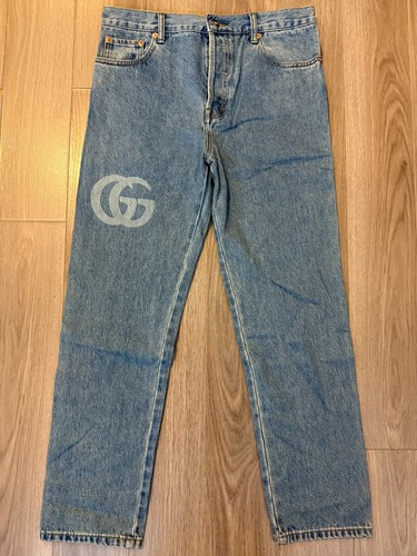 Gucci Lasered Double G Denim Pant jeans blue sz 31