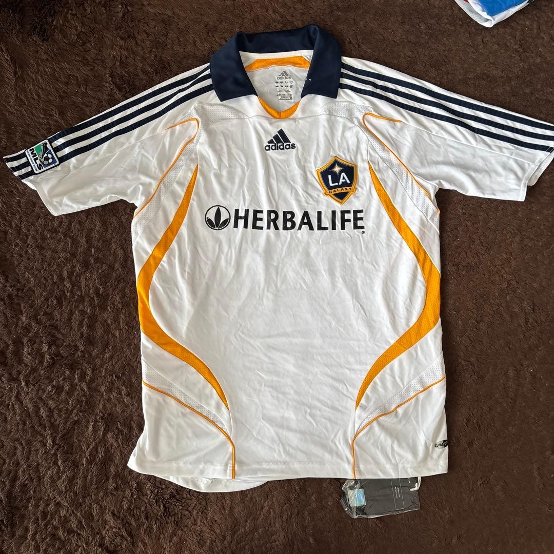 Vintage Beckham LA Galaxy 07/08 Adidas Size M Soccer Jersey Kit with Tag