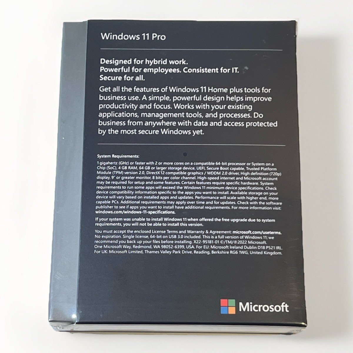 Microsoft Windows 11 Pro 64-Bit USB Flash Drive New Sealed Microsoft Windows 11 Pro 64-Bit USB Flash Drive New Sealed